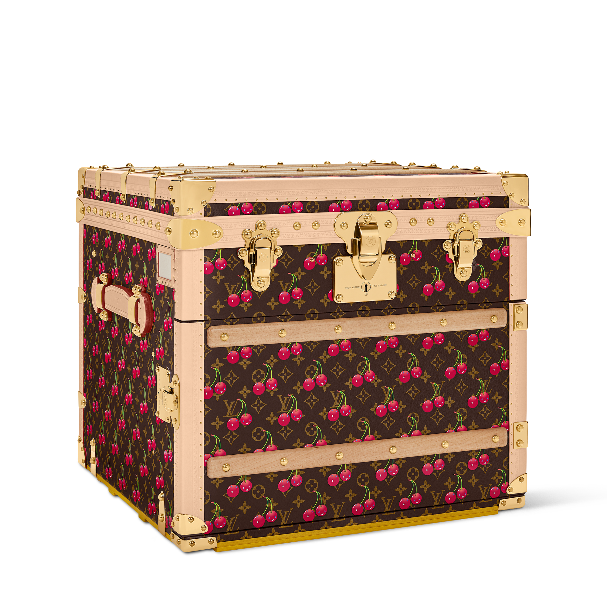 LV x TM Courrier Lozine Carré Cherry - Luxury Trunks and Suitcases
